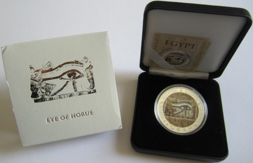 Fiji 1 Dollar 2012 Egypt Eye of Horus Silver