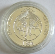 Vatican 500 Lire 1994 Veritatis Splendor Silver BU