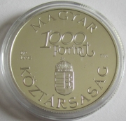 Hungary 1000 Forint 1995 Ships Hableany Silver Proof