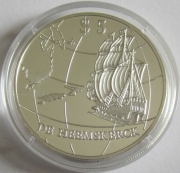 New Zealand 5 Dollars 1996 Ships Heemskerck Silver