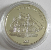 Liberia 10 Dollars 2003 Ships Hapag Deutschland Silver