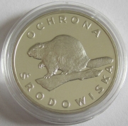 Poland 100 Zlotych 1978 Wildlife Beaver Silver