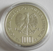 Poland 100 Zlotych 1978 Wildlife Beaver Silver