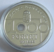 Ungarn 1000 Forint 1993 Fußball-WM in den USA PP