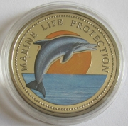 Palau 1 Dollar 1998 Marine Life Protection Delfin