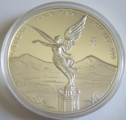 Mexiko Libertad 5 Oz Silber 2018 PP