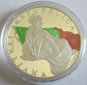 Italiy 5 Euro 2018 70 Years Constitution Silver Proof