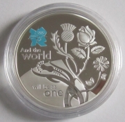 United Kingdom 5 Pounds 2010 Olympics London Unity Silver