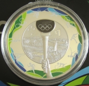New Zealand 1 Dollar 2016 Olympics Rio de Janeiro 1 Oz Silver