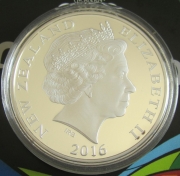 New Zealand 1 Dollar 2016 Olympics Rio de Janeiro 1 Oz Silver
