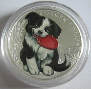 Tuvalu 50 Cents 2018 Puppies Border Collie