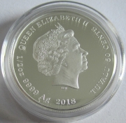 Tuvalu 50 Cents 2018 Puppies Border Collie 1/2 Oz Silver