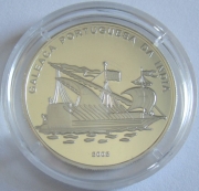 Congo 1000 Francs 2002 Ships Portuguese Galley Silver