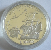 San Marino 10000 Lire 1997 Discoveries Giovanni Caboto...