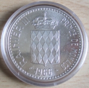 Monaco 10 Francs 1966 100 Years Monte Carlo Silver