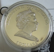 Cook Islands 5 Dollars 2010 Hollywood Legends John Wayne...