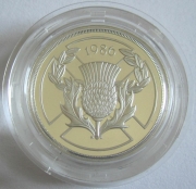 Großbritannien 2 Pounds 1986 Commonwealth Games in Edinburgh PP