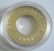 Guernsey 5 Pounds 1999 Millennium Silver