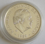 Monaco 100 Francs 1989 Ruby Jubilee Silver