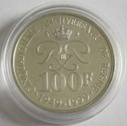 Monaco 100 Francs 1999 Golden Jubilee Silver