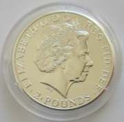 United Kingdom 2 Pounds 2014 Lunar Horse 1 Oz Silver