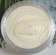 Australia 1 Dollar 2013 Saltwater Crocodiles Bindi 1 Oz...