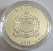 Samoa 5 Tala 2016 Art Nouveau Alphonse Mucha 2 Oz Silver