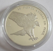 Togo 1000 Francs 2004 Wildlife Martial Eagle Silver