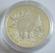 Kongo 1000 Francs 2004 Tiere Spitzmaulnashorn