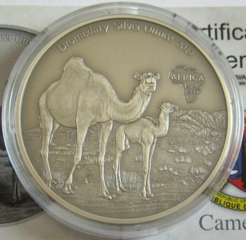 Kamerun 1000 Francs 2019 Tiere Dromedar
