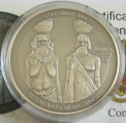 Congo 1000 Francs 2014 Art & Culture Mursi People 1 Oz Silver