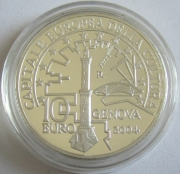 Italy 10 Euro 2004 European Capital of Culture Genova Silver Proof