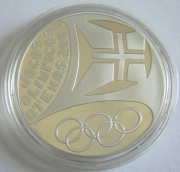 Portugal 10 Euro 2004 Olympics Athens Silver Proof