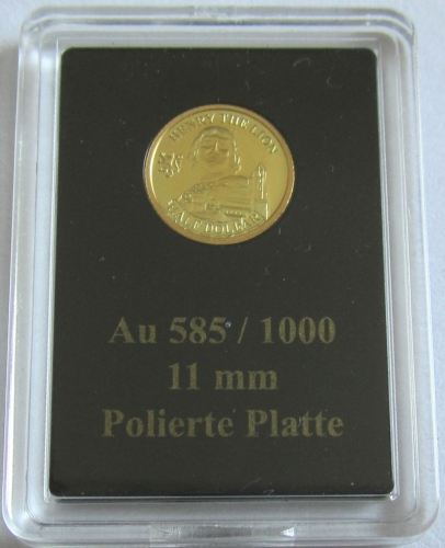 Nauru 1/2 Dollar 2018 Henry the Lion Gold