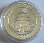 China 10 Yuan 1992 Panda Shanghai Mint (Large Date) 1 Oz...