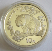 China 10 Yuan 1997 Panda Shenyang Mint (Großes Datum)