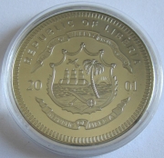 Liberia 5 Dollars 2001 Euroeinführung