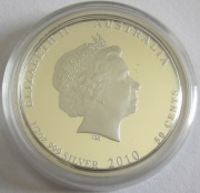 Australia 50 Cents 2010 Sea Life Moray Eel 1/2 Oz Silver