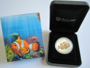 Australia 50 Cents 2010 Sea Life Clownfish 1/2 Oz Silver