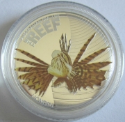 Australia 50 Cents 2009 Sea Life Lionfish 1/2 Oz Silver