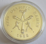 Samoa 10 Tala 1988 Olympics Seoul Weightlifting & Boxing Silver