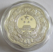 China 10 Yuan 2010 Lunar Tiger Blossom 1 Oz Silver