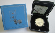 China 10 Yuan 2009 Lunar Ox Blossom 1 Oz Silver