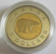 Canada 2 Dollars 1996 Polar Bear Proof