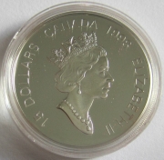 Canada 15 Dollars 1998 Lunar Tiger 1 Oz Silver