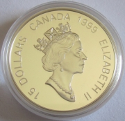 Kanada 15 Dollars 1999 Lunar Hase