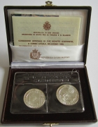 San Marino 500 + 1000 Lire 1986 Football World Cup in...