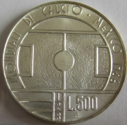 San Marino 500 + 1000 Lire 1986 Fußball-WM in...