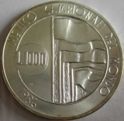 San Marino 500 + 1000 Lire 1986 Football World Cup in Mexico Silver BU
