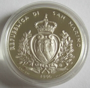 San Marino 10000 Lire 1996 Europa Palazzo Publico Silver